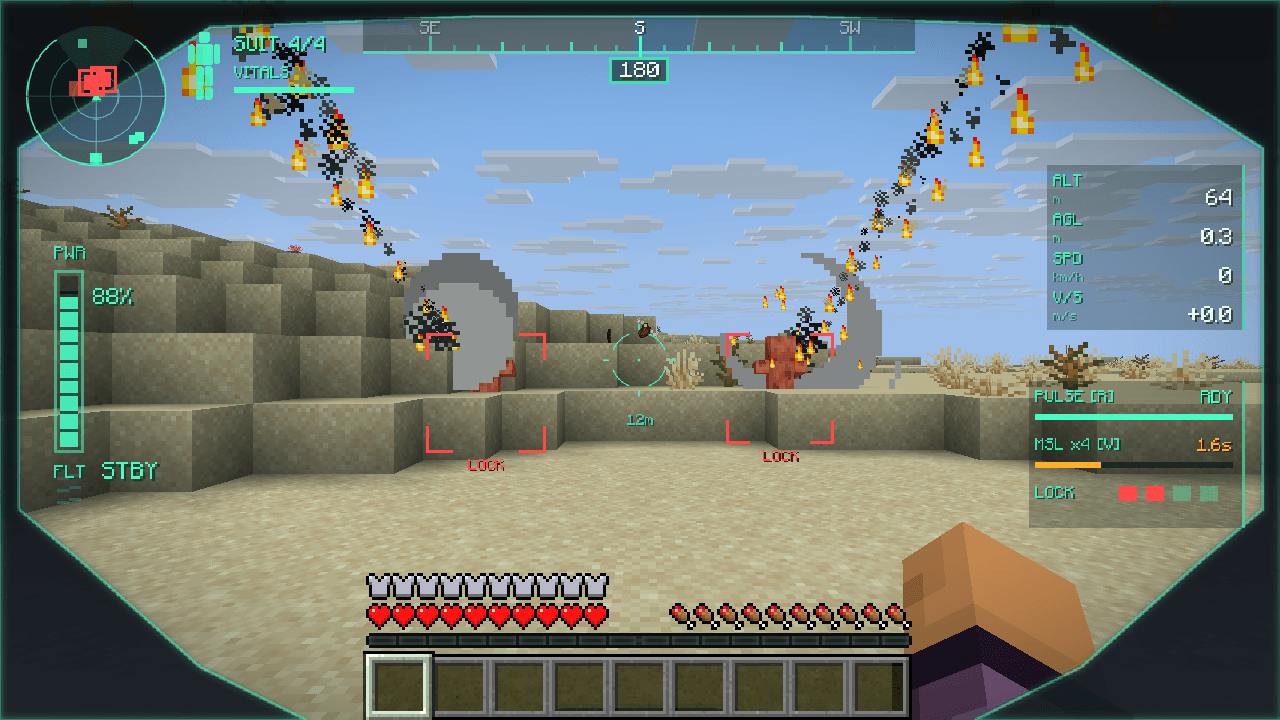 Homing micro-missiles locking on