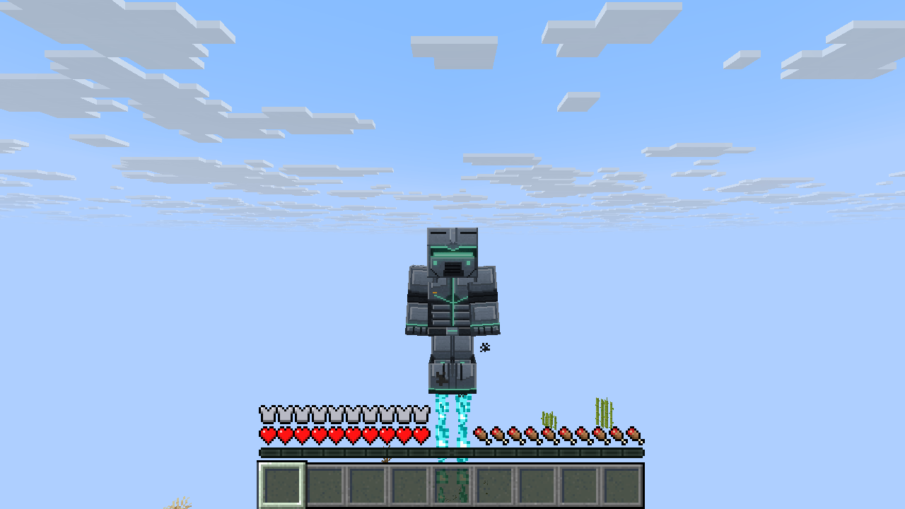 Hover flight with boot thrusters
