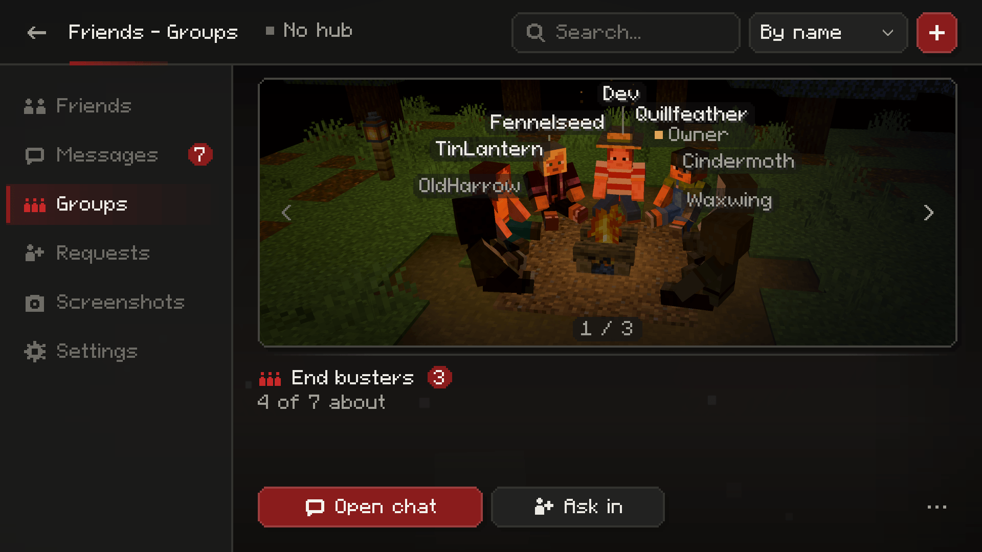 A group at the campfire