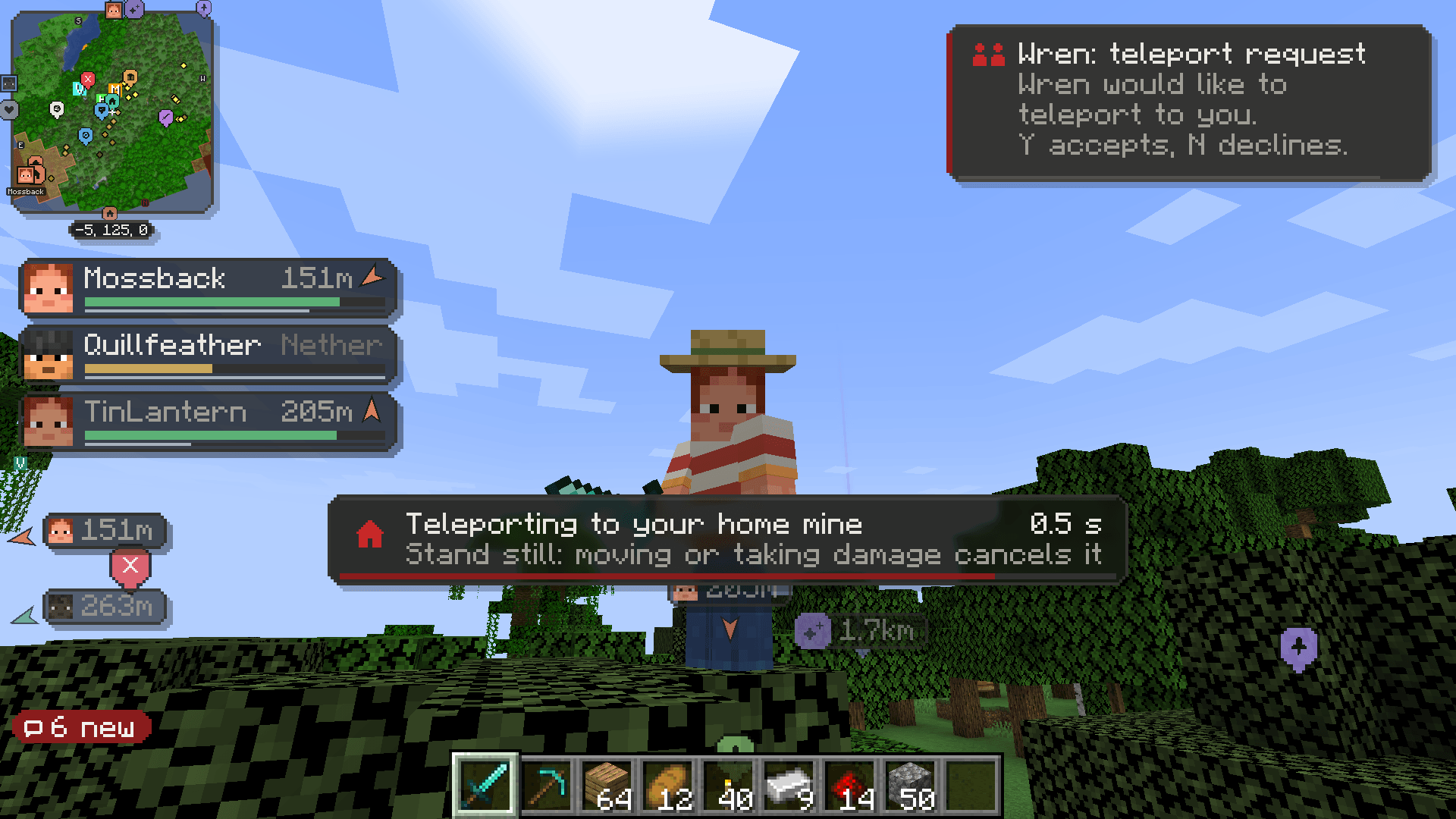 Teleport request