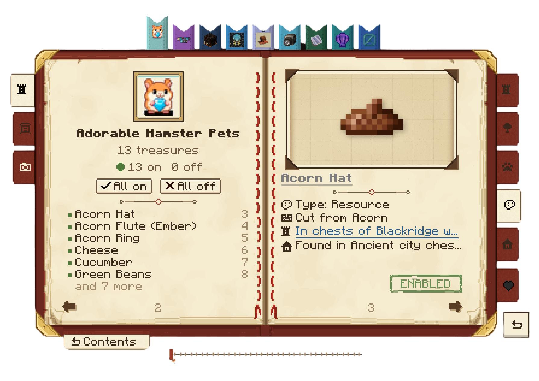 tome o' treasures