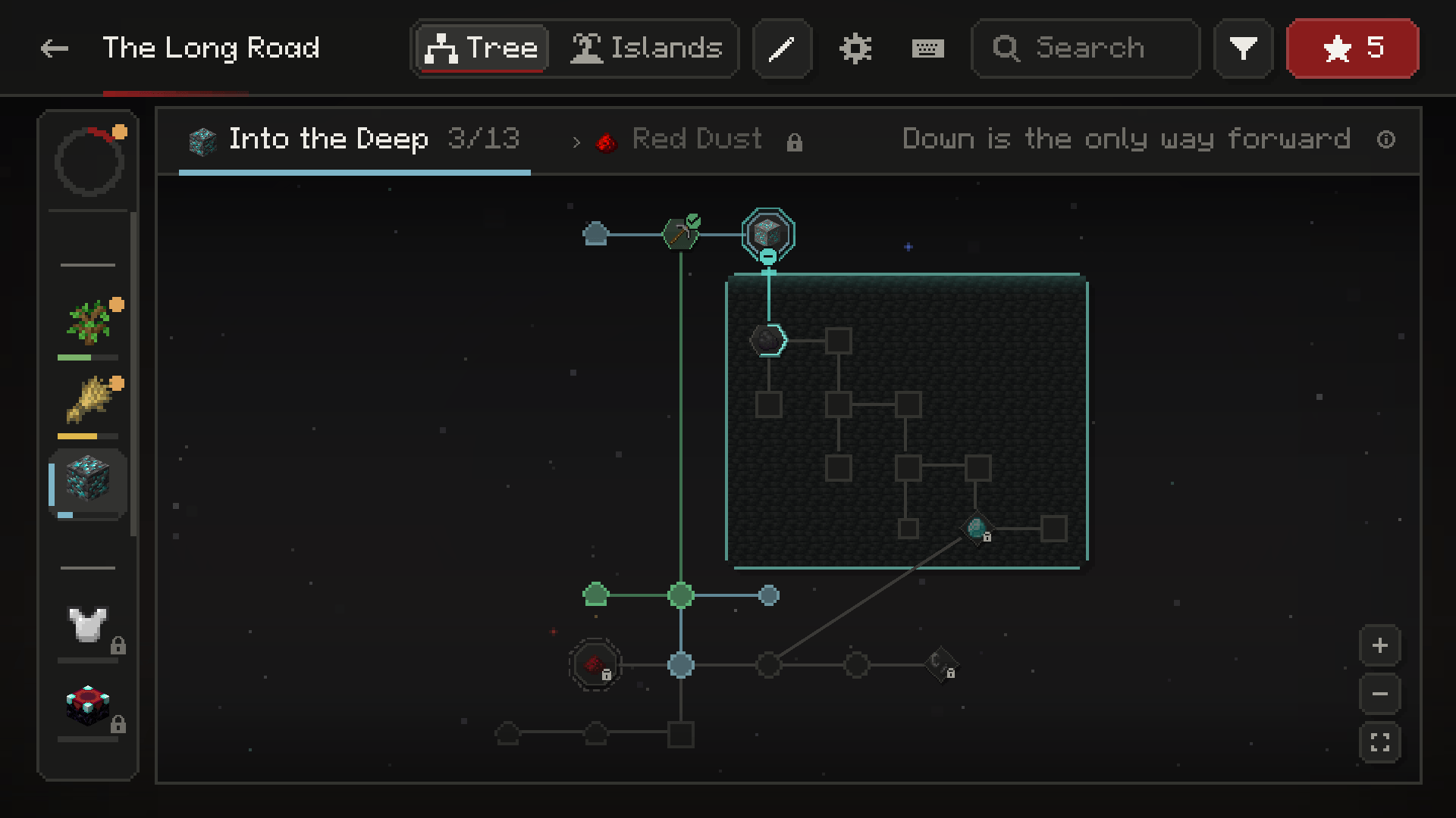 A tree within a quest