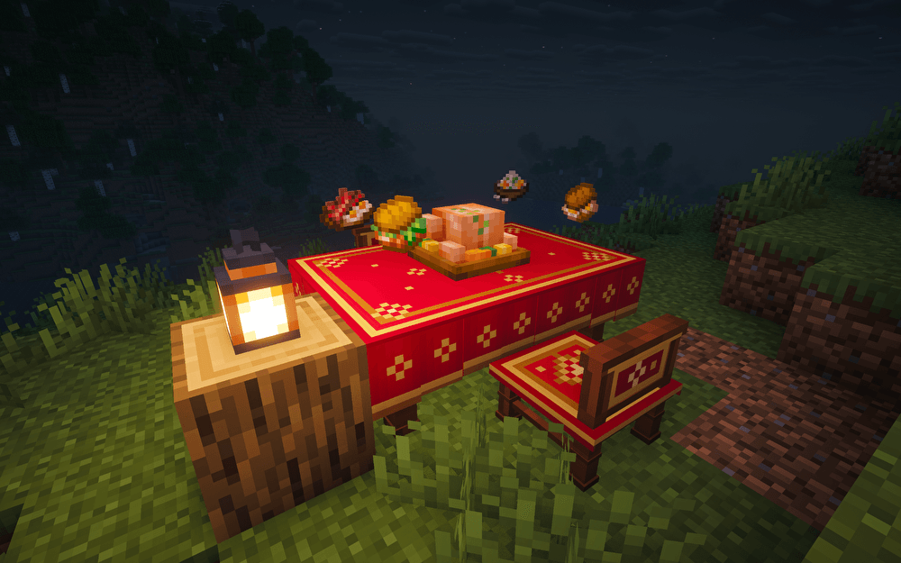 A lavish dinner