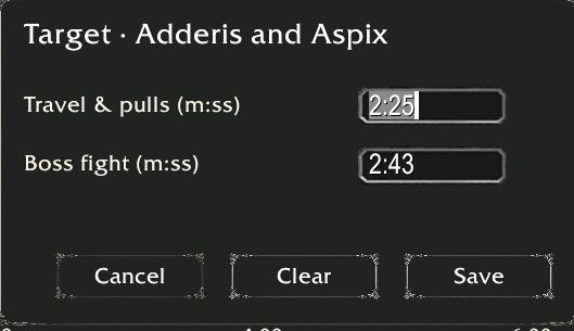 Thumbnail Set times to beat which will appear on the tracking bar