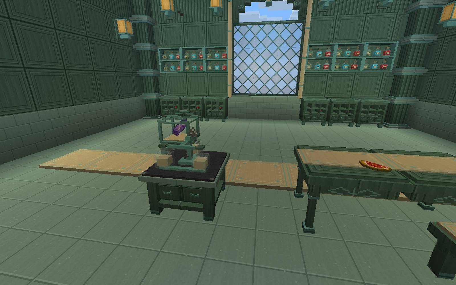 Thumbnail Brew three potions with native recipes, fuel, timing and hopper behavior in a matching fantasy workstation. Actual Minecraft gameplay.
