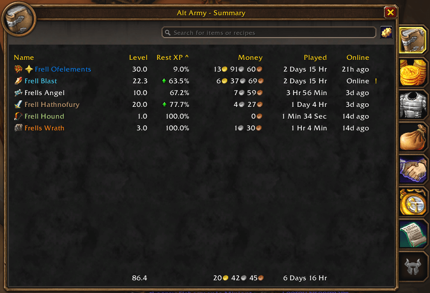 summary page