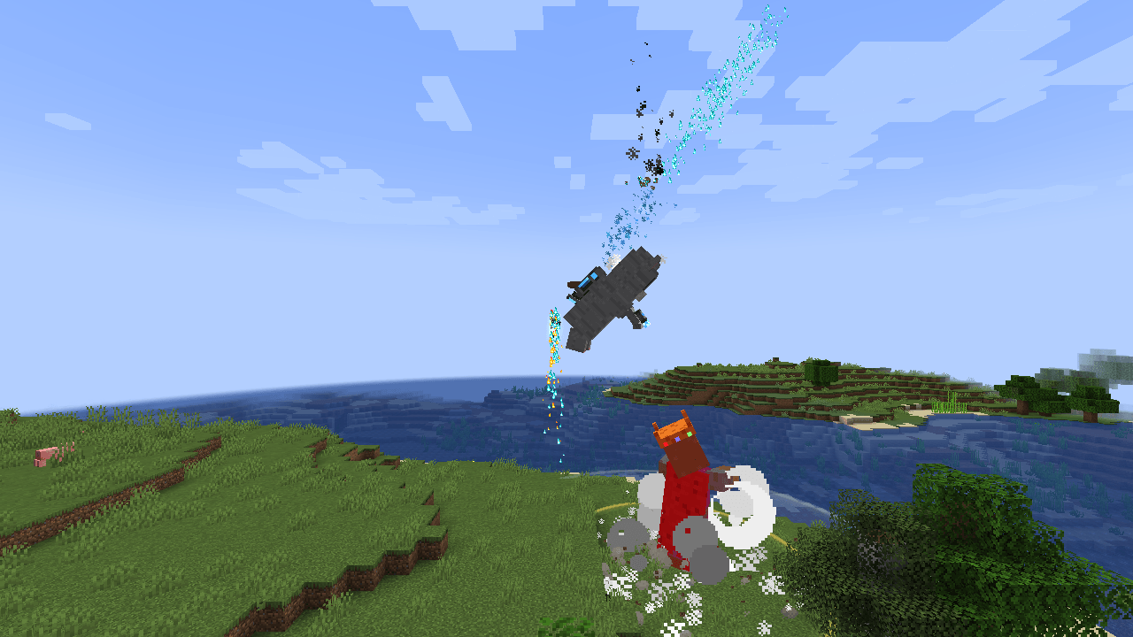 Thumbnail The finale of Jetpack Grab: the King Zombie is hurled into the ground for a 120-damage slam with a dust shockwave.