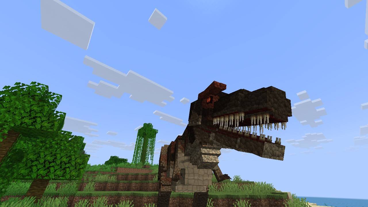 The apex predator: HD skin, glowing slit-pupil eyes and a ground-shaking roar.