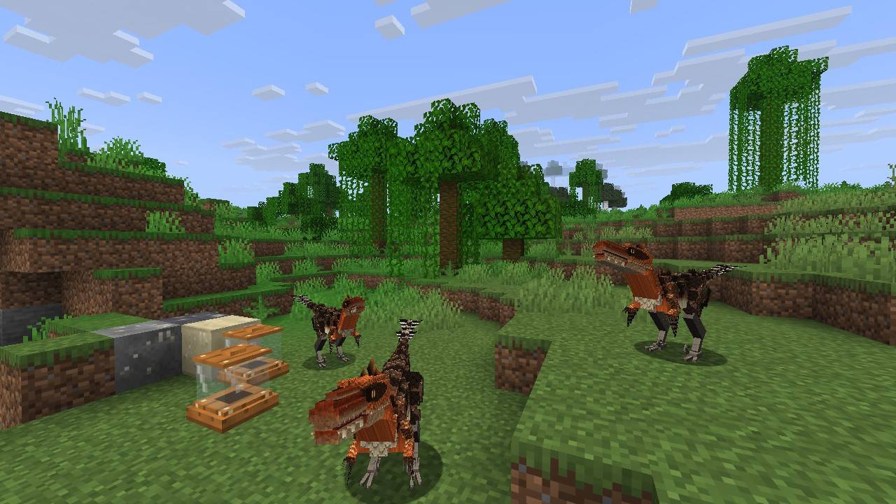 Thumbnail Fast, feathered pack hunters with a deadly sickle claw.