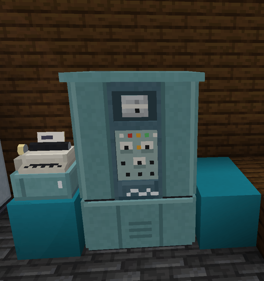 A Vacuum Tube based computer, allowing digital item storage, access to importers and exporters and more.