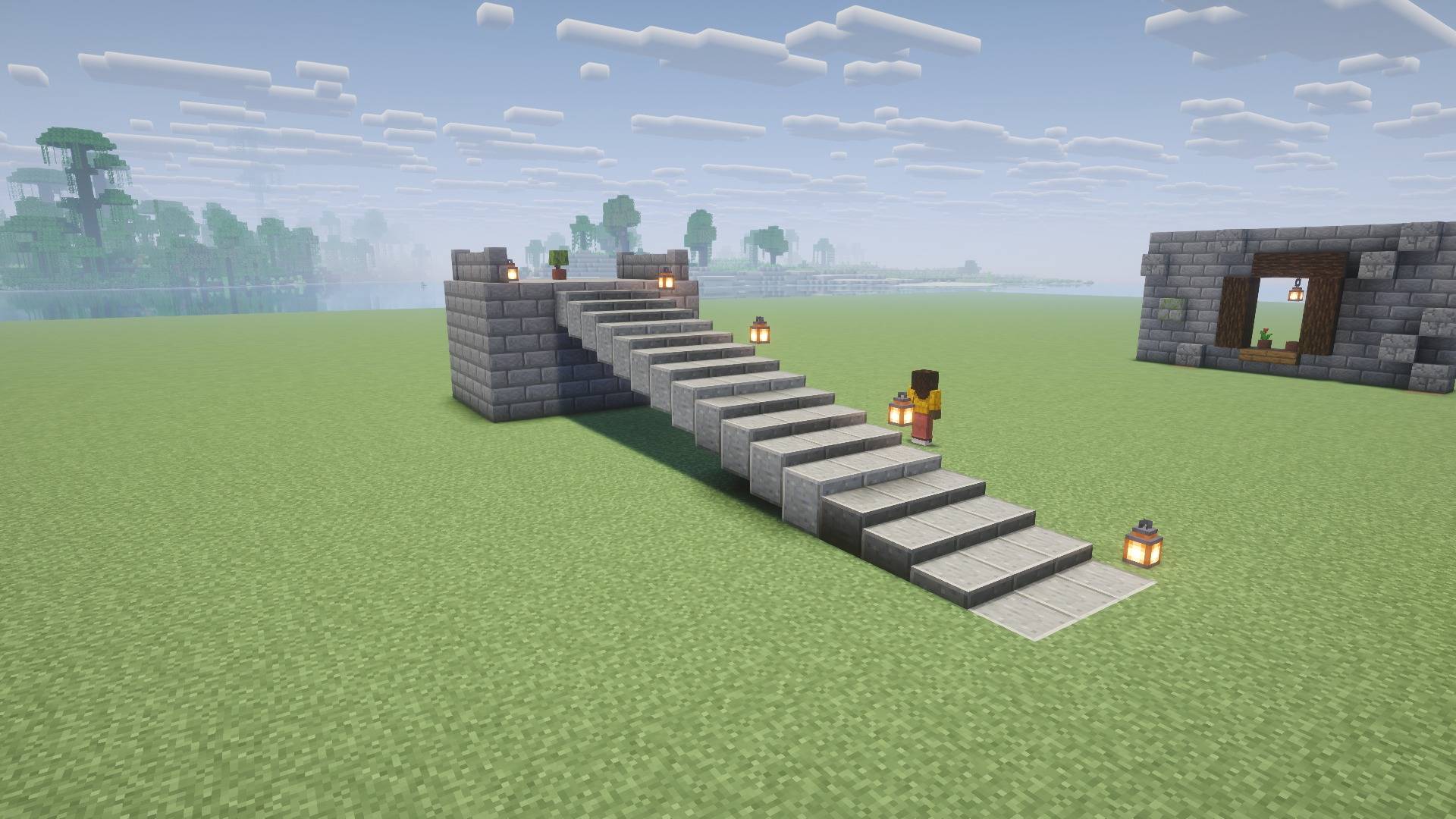 Thumbnail Build stairs with different angles, real blocks, real proper collision, no new blocks or editing to their shape.