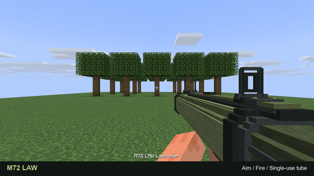 M72 LAW actual gameplay aiming firing and impact