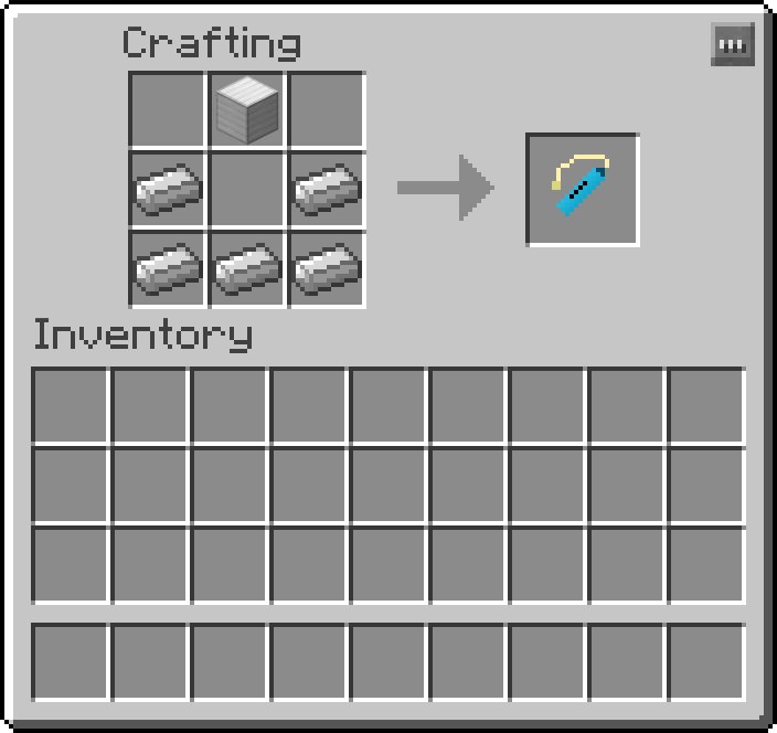 Thumbnail Consisting of:
5 Iron Ingots
1 Iron Block