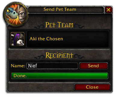 Send Pet Teams