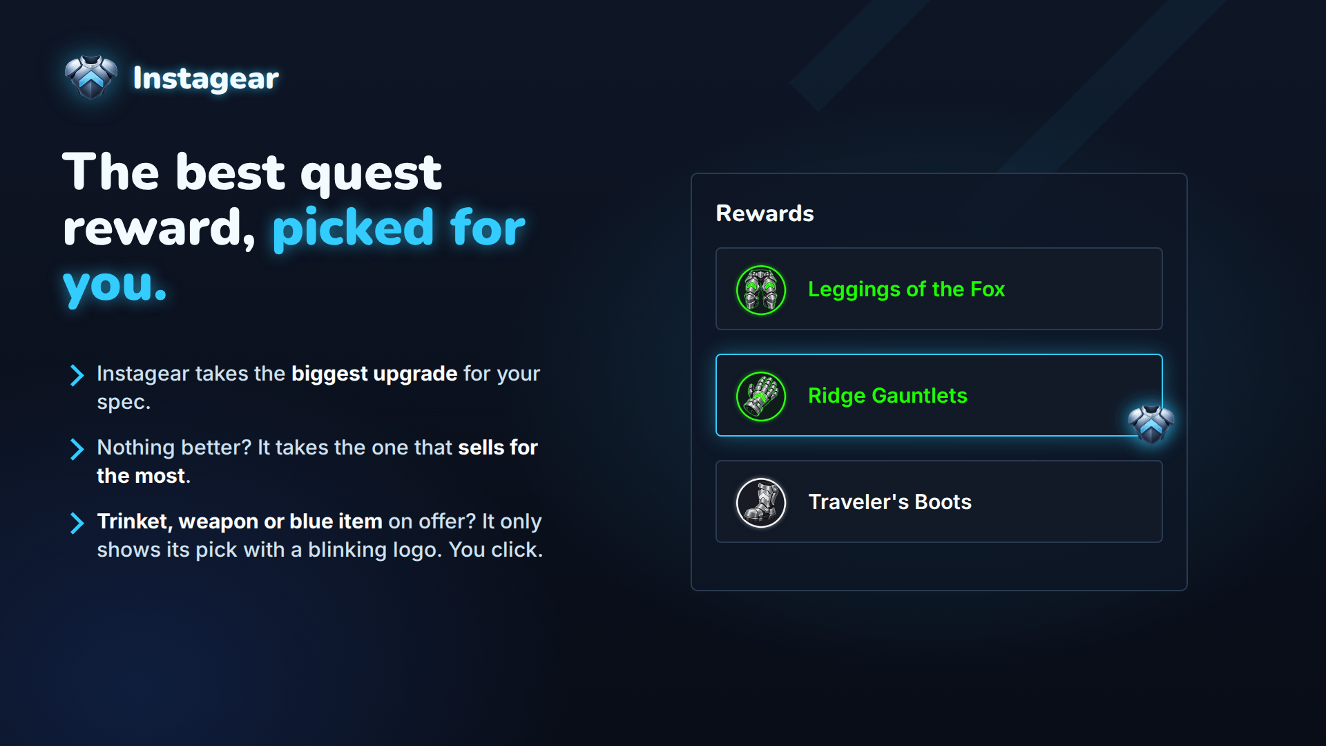 Quest reward