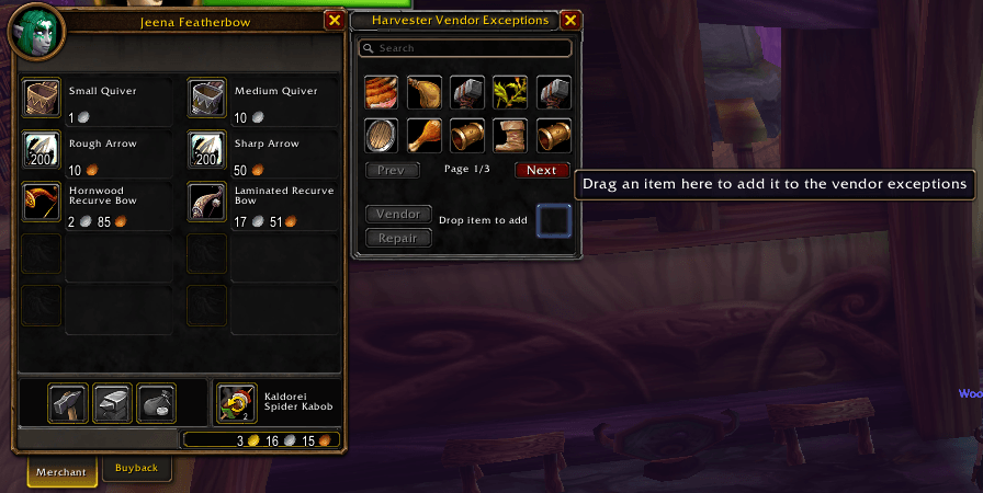 Merchant Helper frame