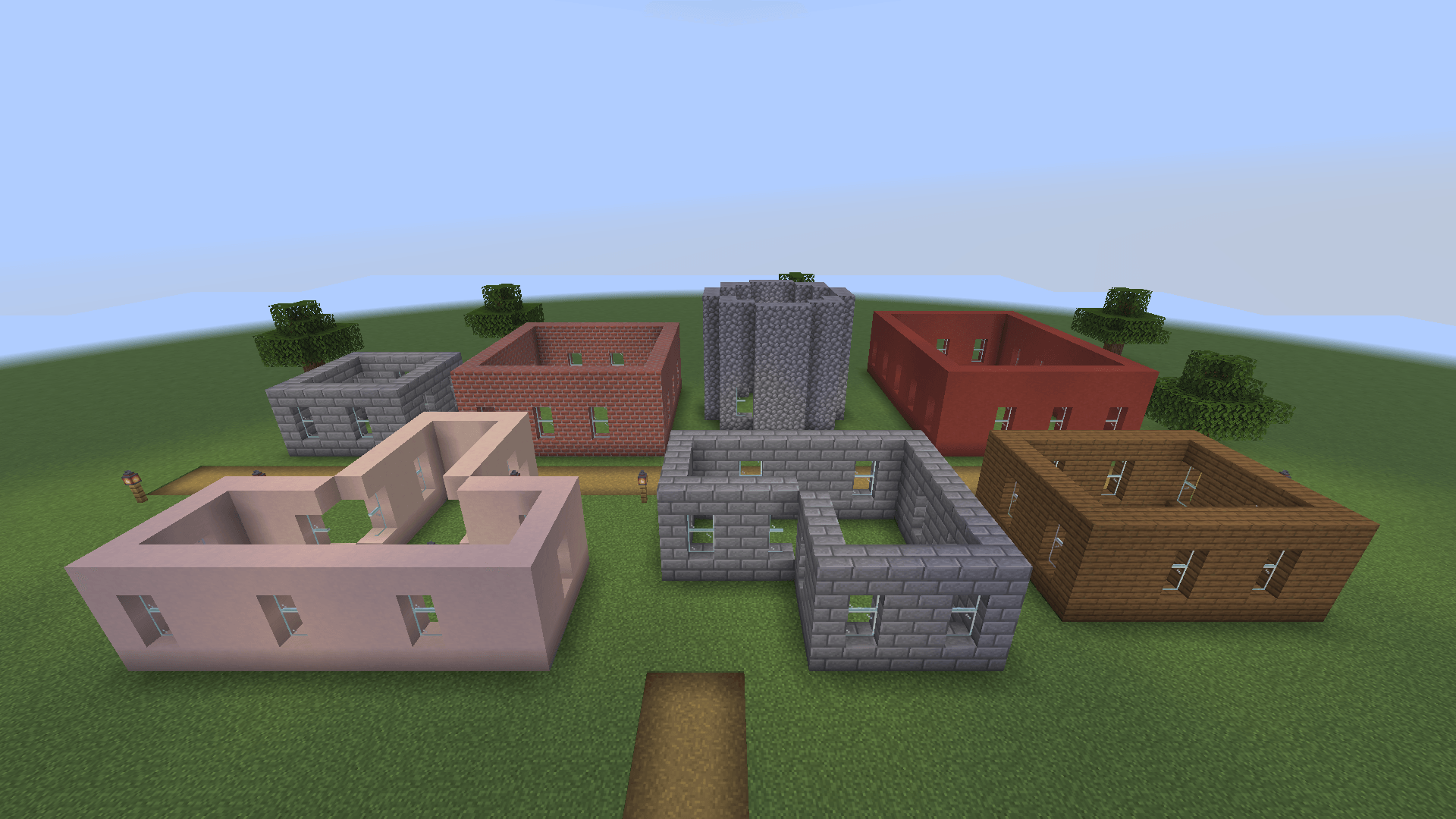 Thumbnail The same village with bare walls.