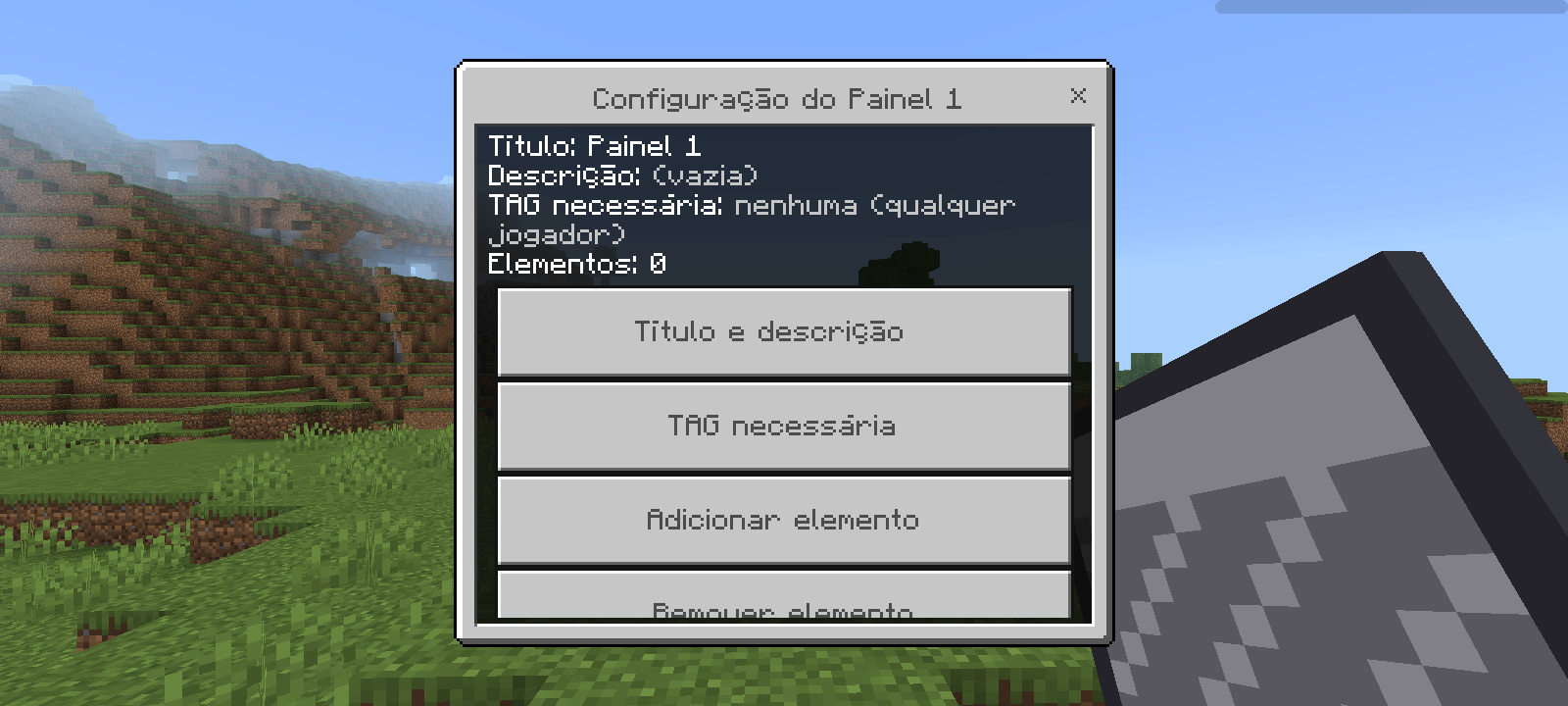 Editing screen