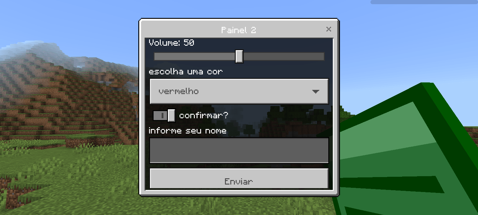 Example of a panel