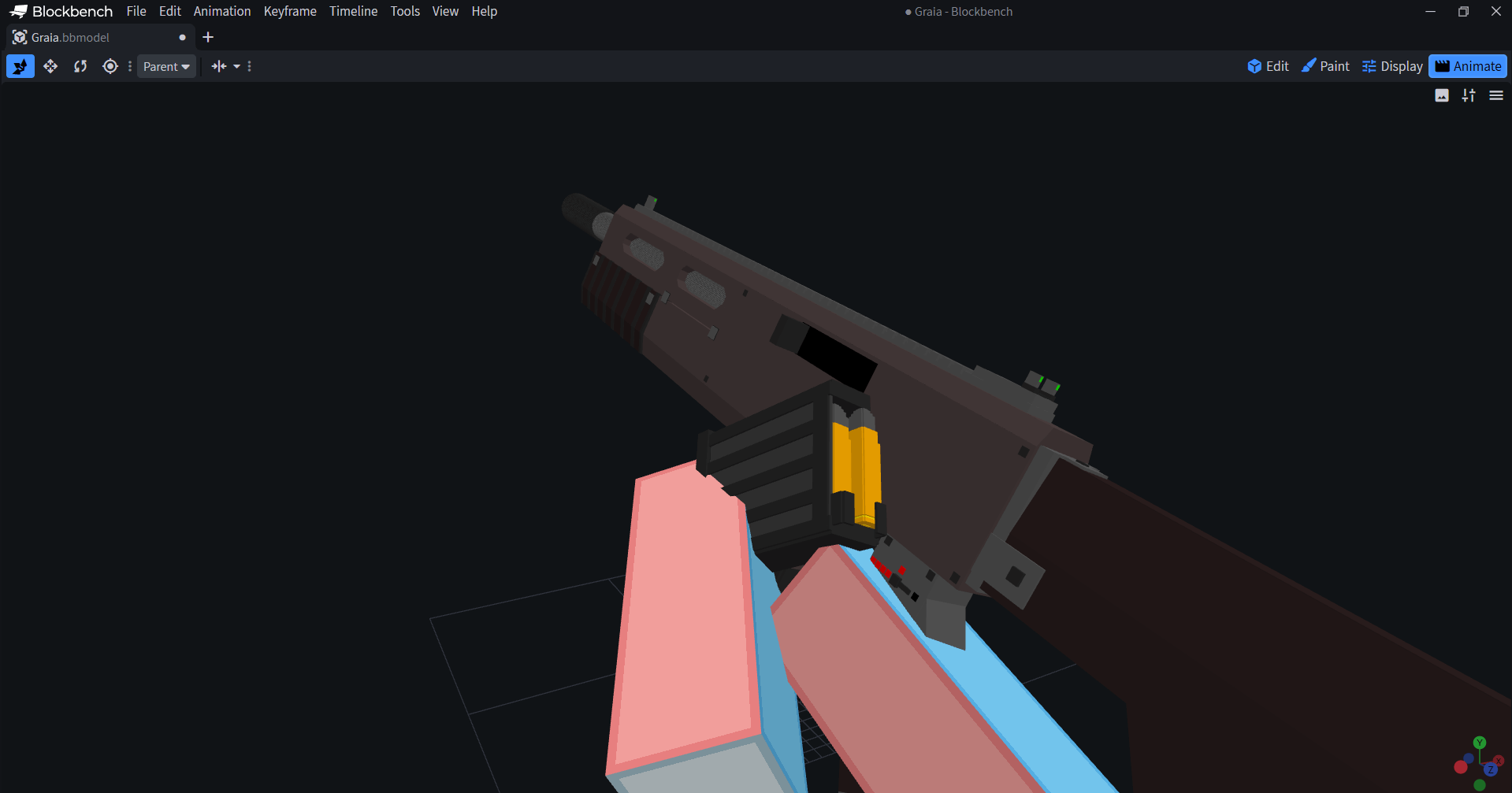 One of the few kinetic weapons that will be added in the next update