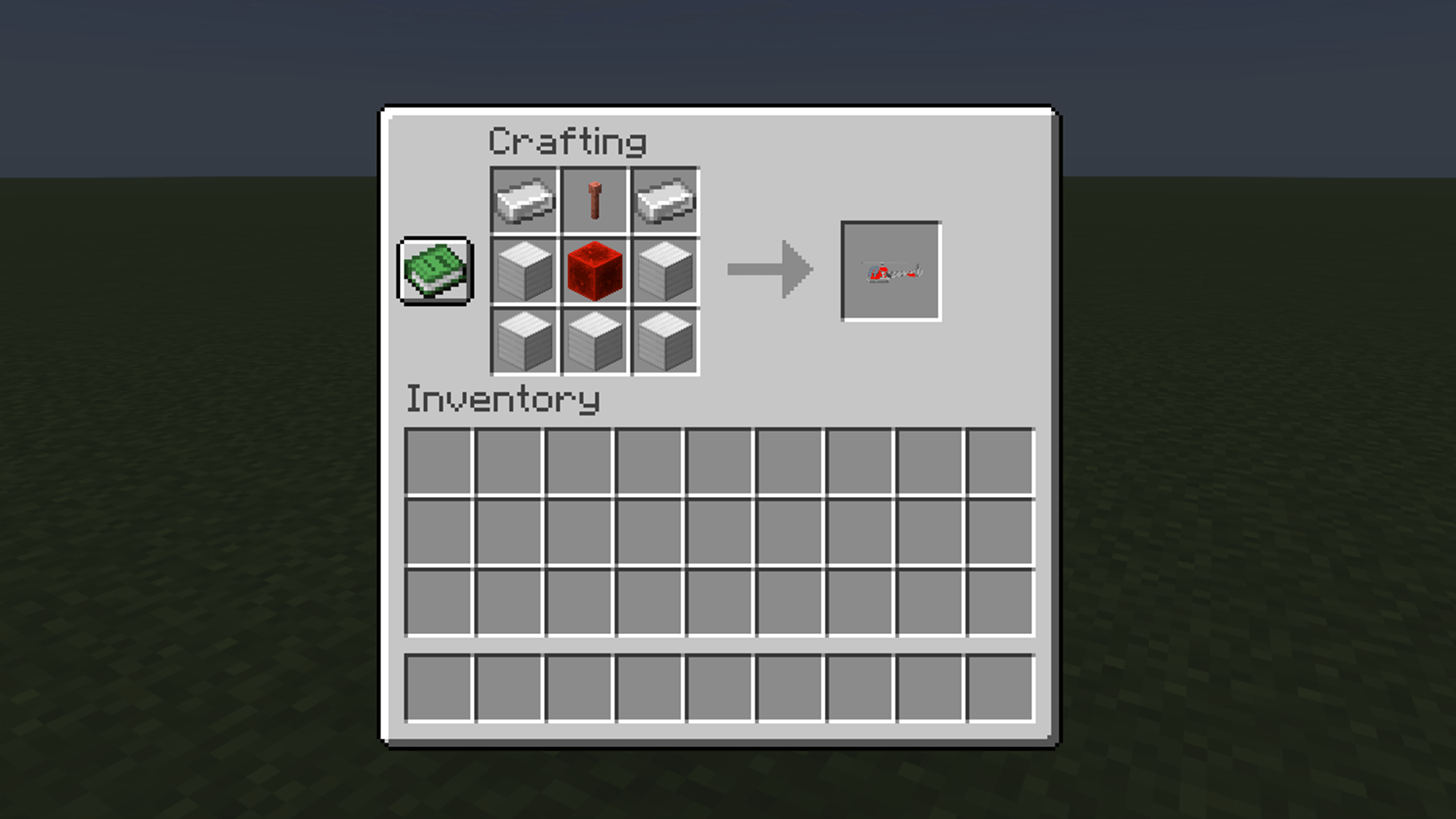 Helicopter crafting recipe