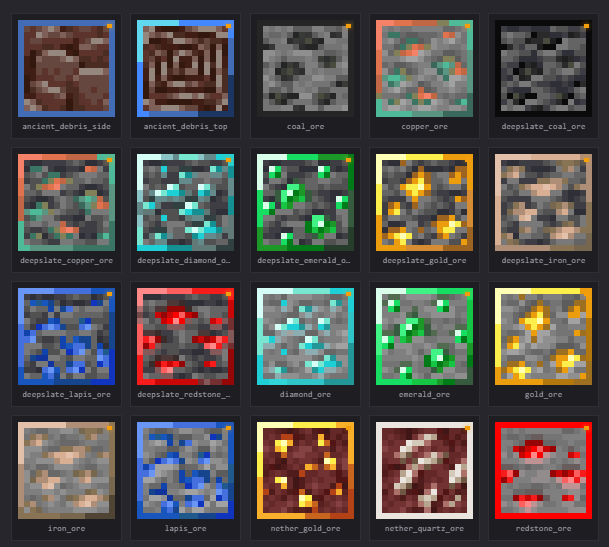 All The Modified Textures, Shown In This Image