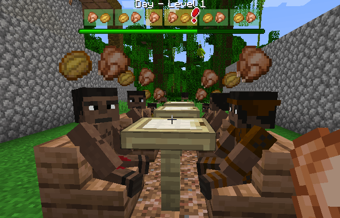 Customers in a Maya Village