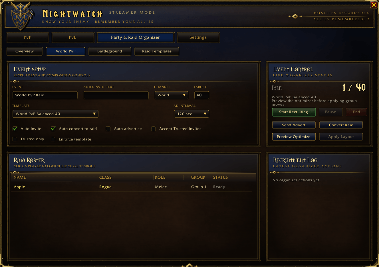 World PvP for Alliance