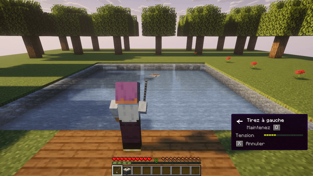 Thumbnail The fish runs: a single arrow shows where to pull, the key to hold underneath and the line tension.