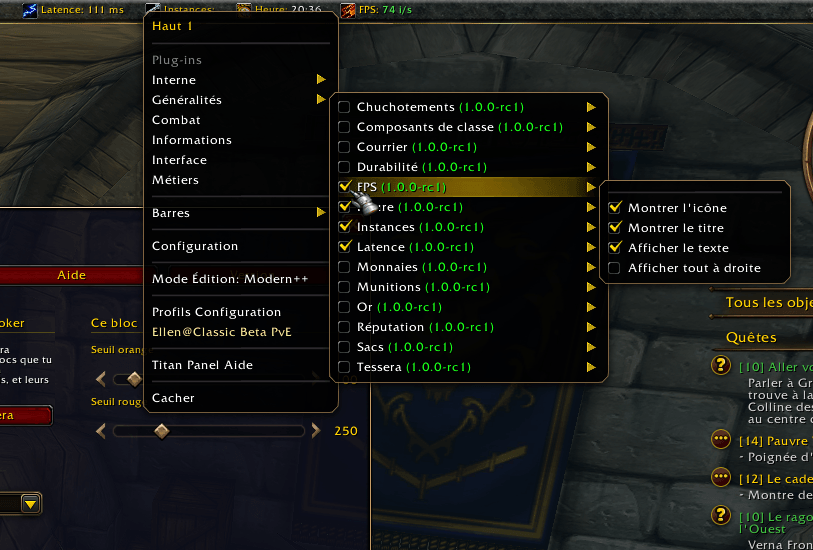 Compatible with panel addons (Titan, Bazooka, etc...)
