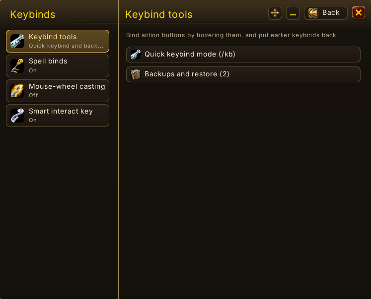 Thumbnail Keybinds - Save keybinds for release, bind keys directly to spells and more
