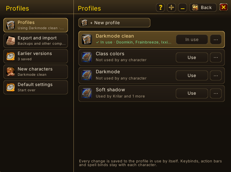 Thumbnail Profiles - Supports import/export with keybinds, macros and more