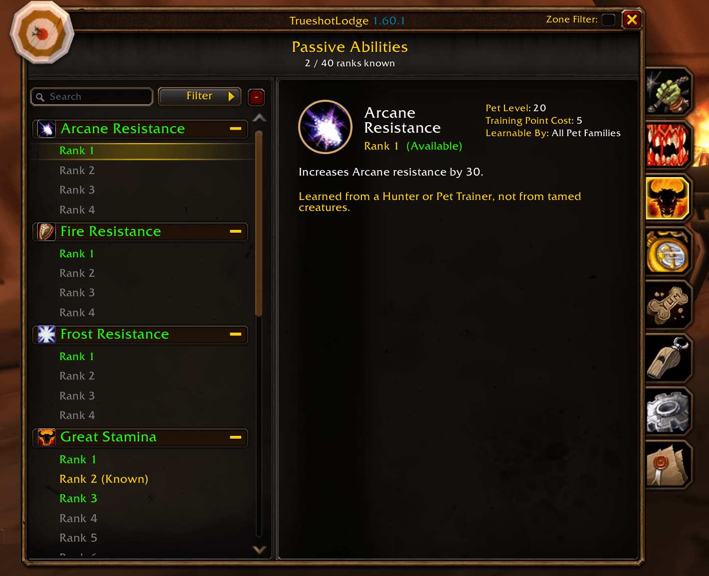 Passive Abilities