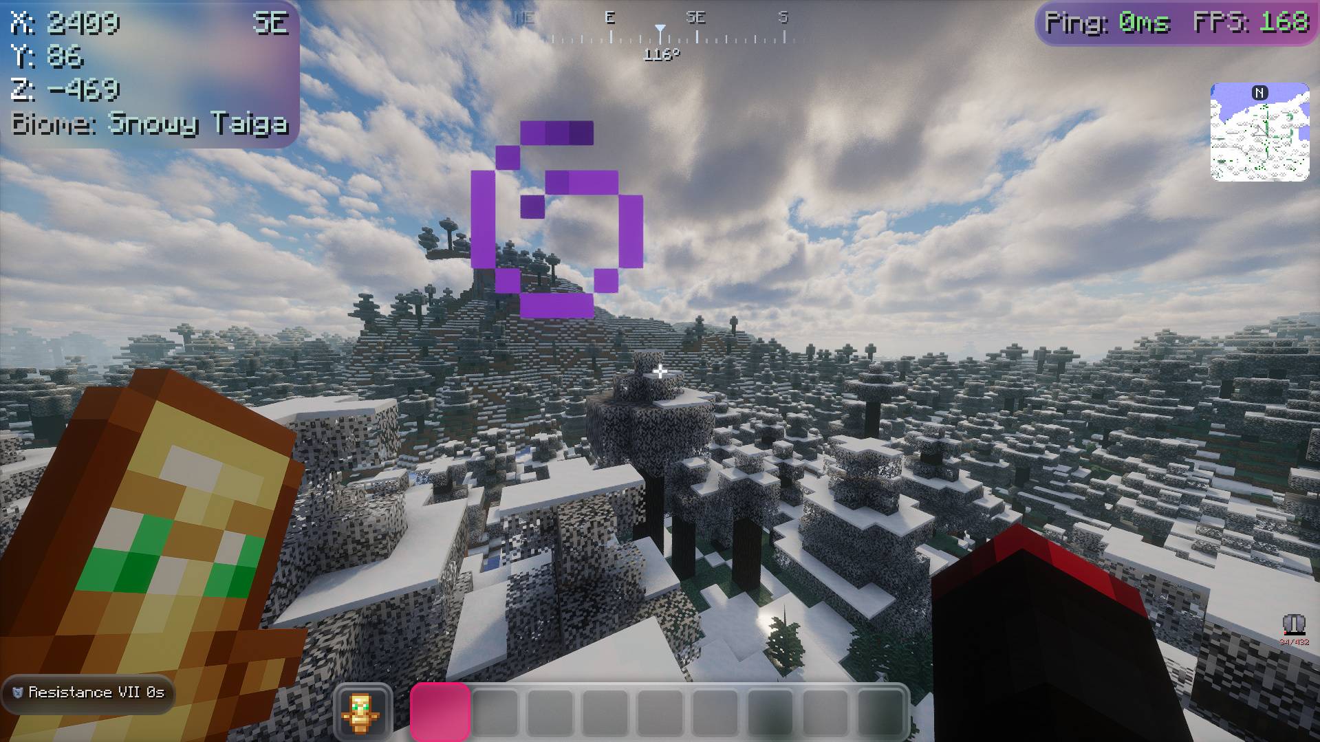 Thumbnail Adds the long awaited snowy leaves in snowy biomes!