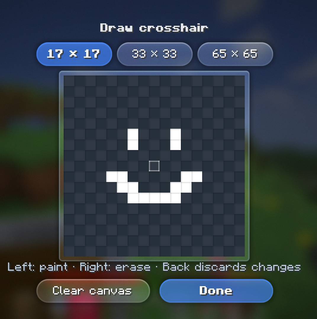 Thumbnail Create and use your own Crosshair! Or choose from the many presets, materials and colors!
