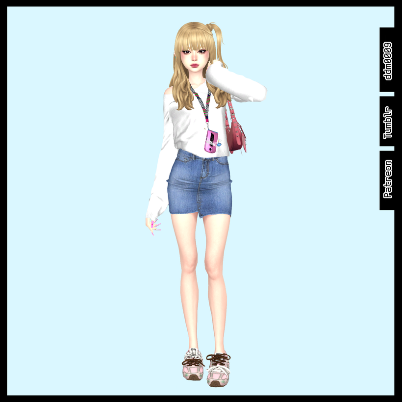 C / Y2K Flip Phone Neck Strap F [10Swatches] - The Sims 4 Create a Sim ...