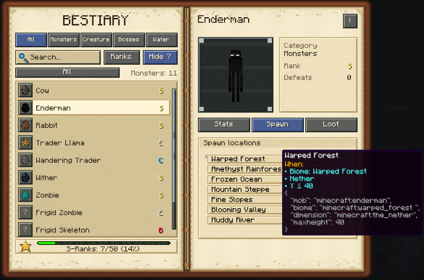 Advanced Tooltips Support (F3 + H)