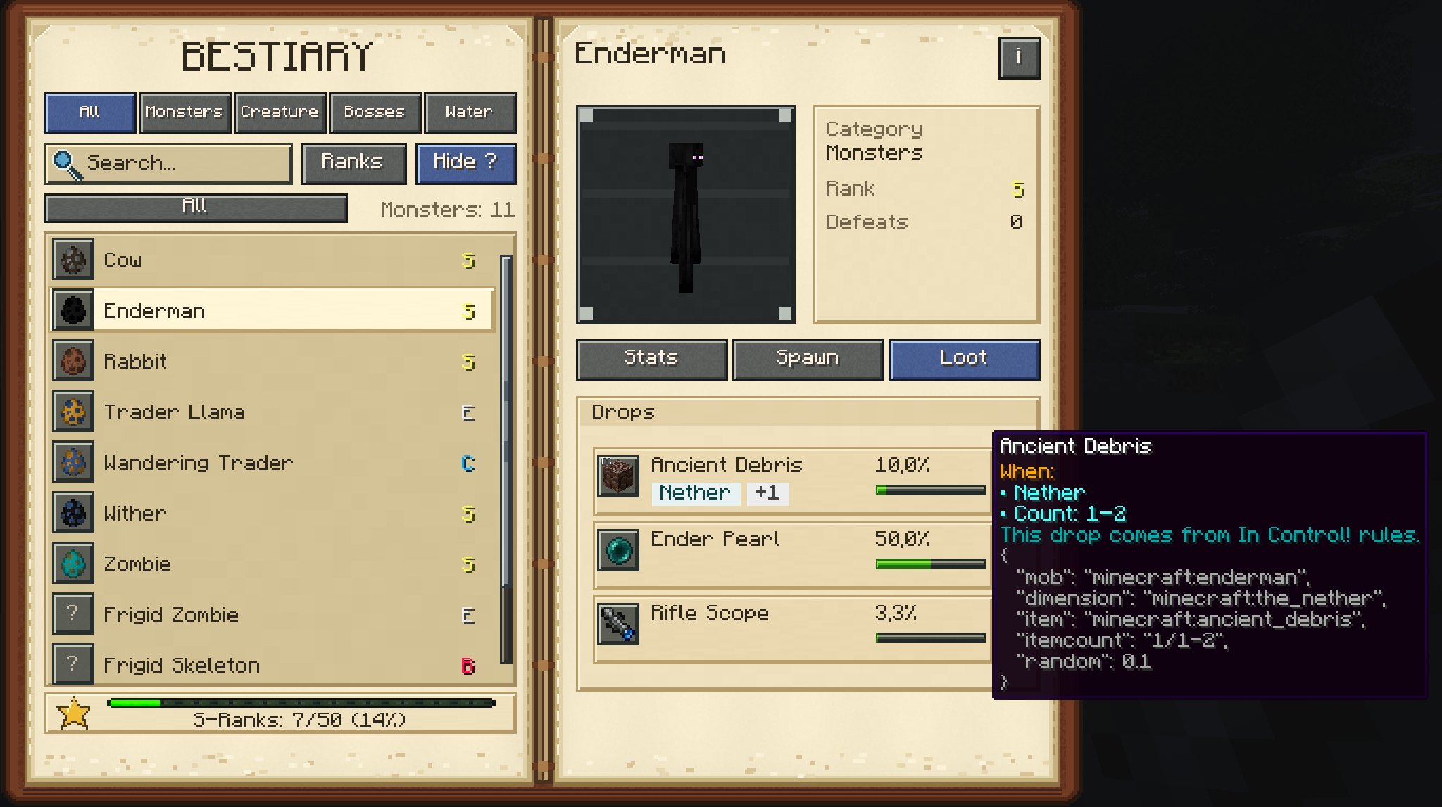 Advanced Tooltips Support (F3 + H)