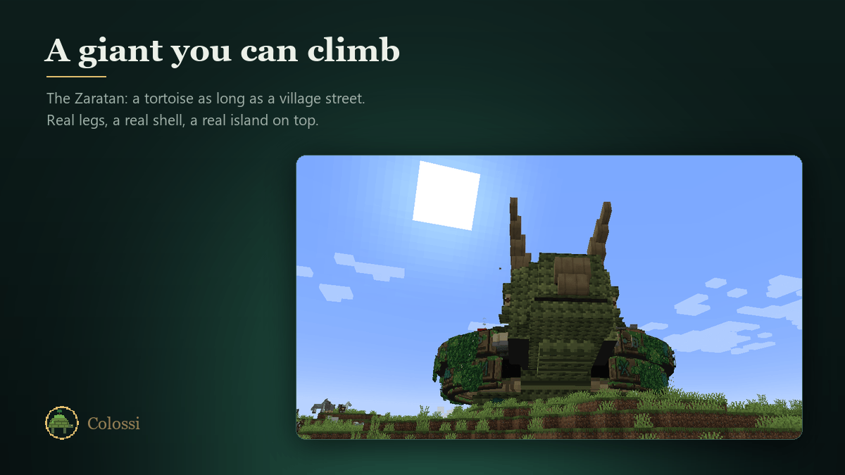 Gaint Card Minecraft Colossi - Sable Giant Mount - Minecraft Mods - CurseForge