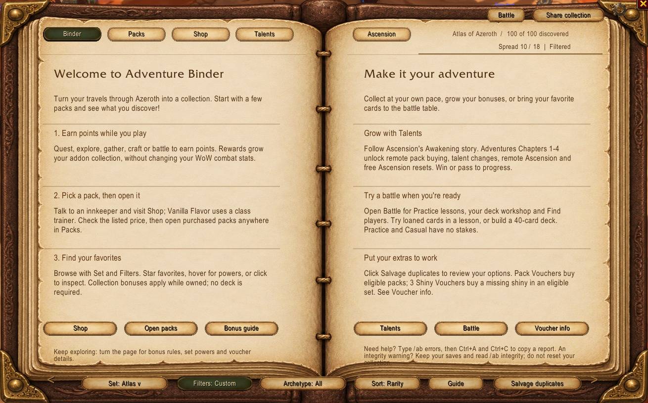Welcome to Adventure Binder