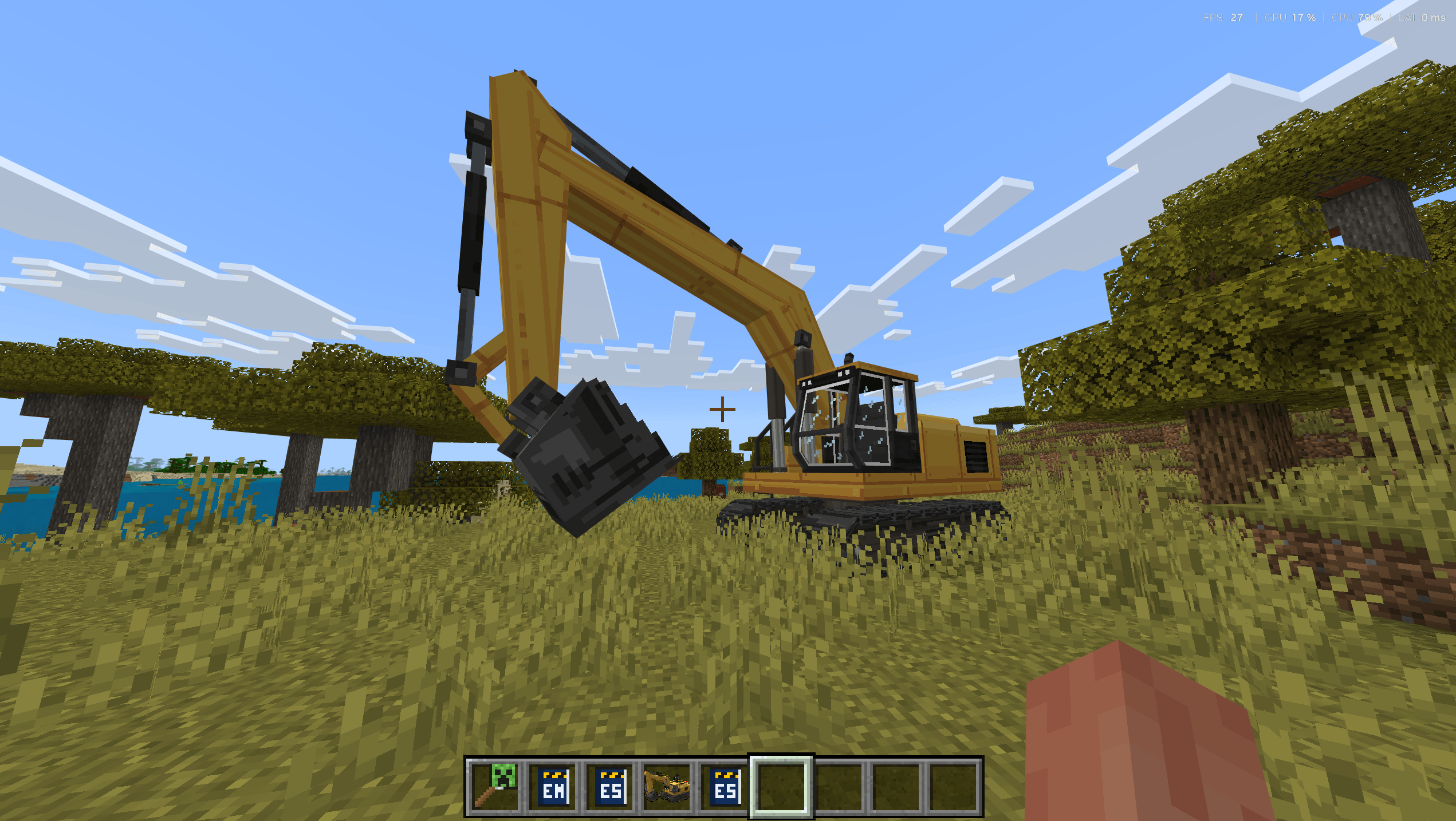 Excavator with Function — Minecraft Bedrock addon, screenshot 2