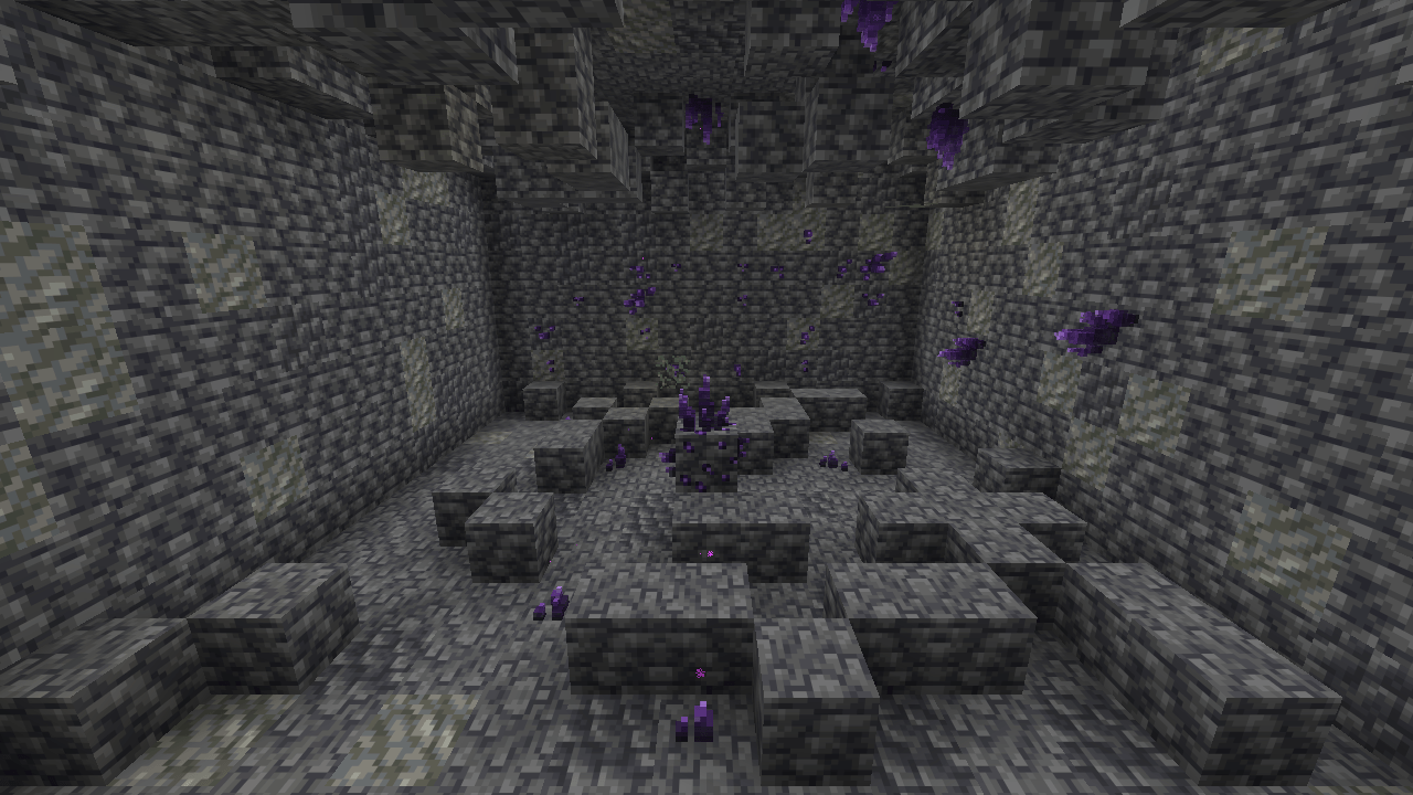 Thumbnail The same crystal cave seen with Night Vision.