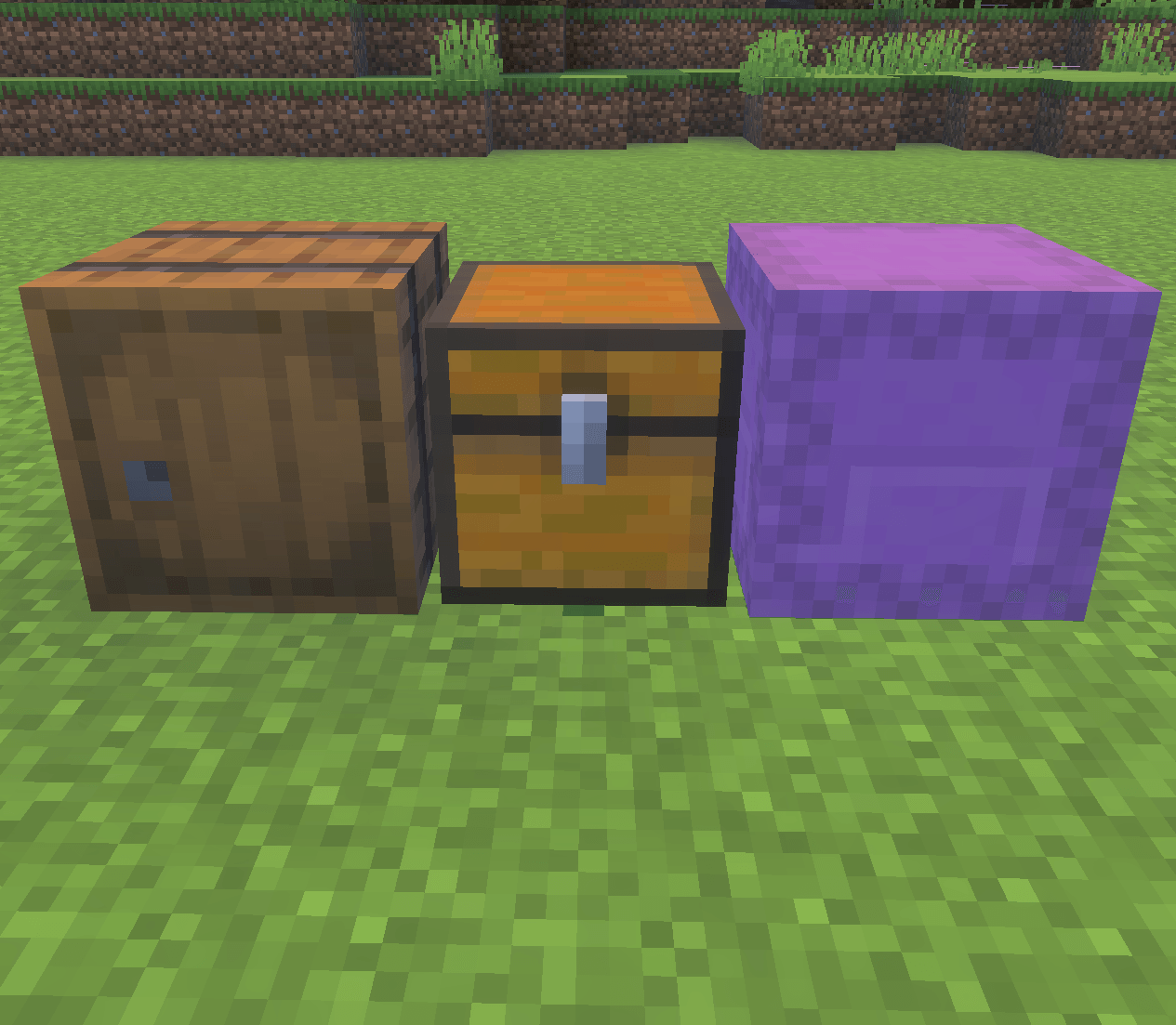 Shadow Link supports barrels, chests and shulker boxes. Choose your preferred storage container to build an automatic item refilling system.