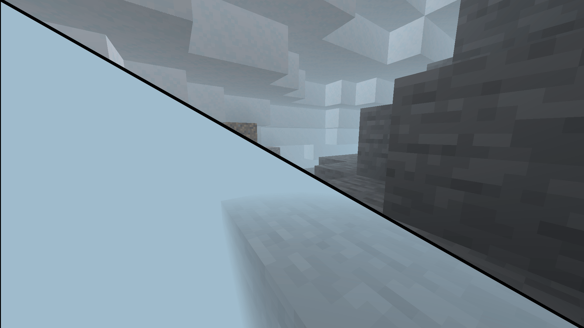 Powdered snow Example at +16 render