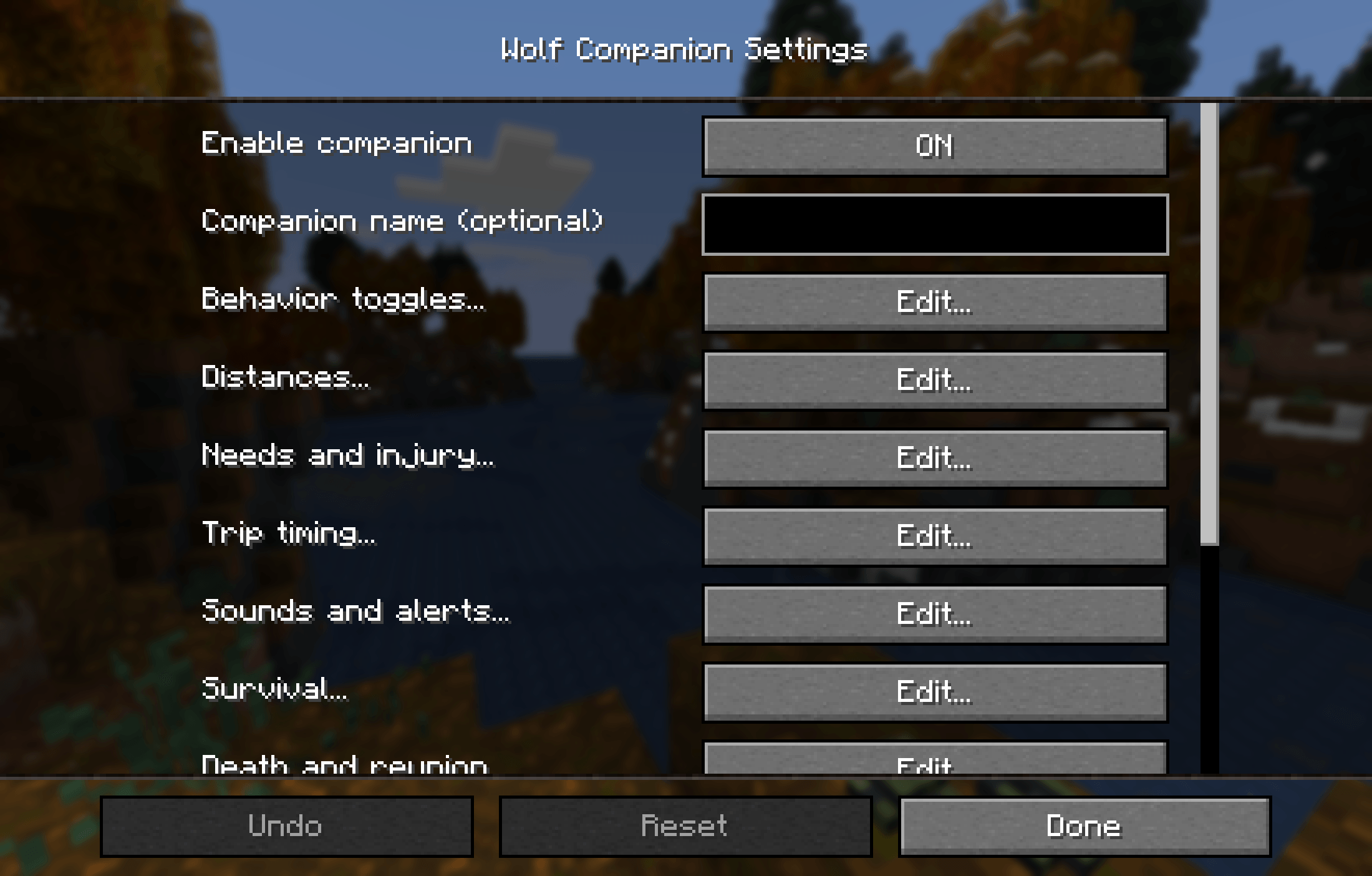 Your companion's behavior can be fine-tuned