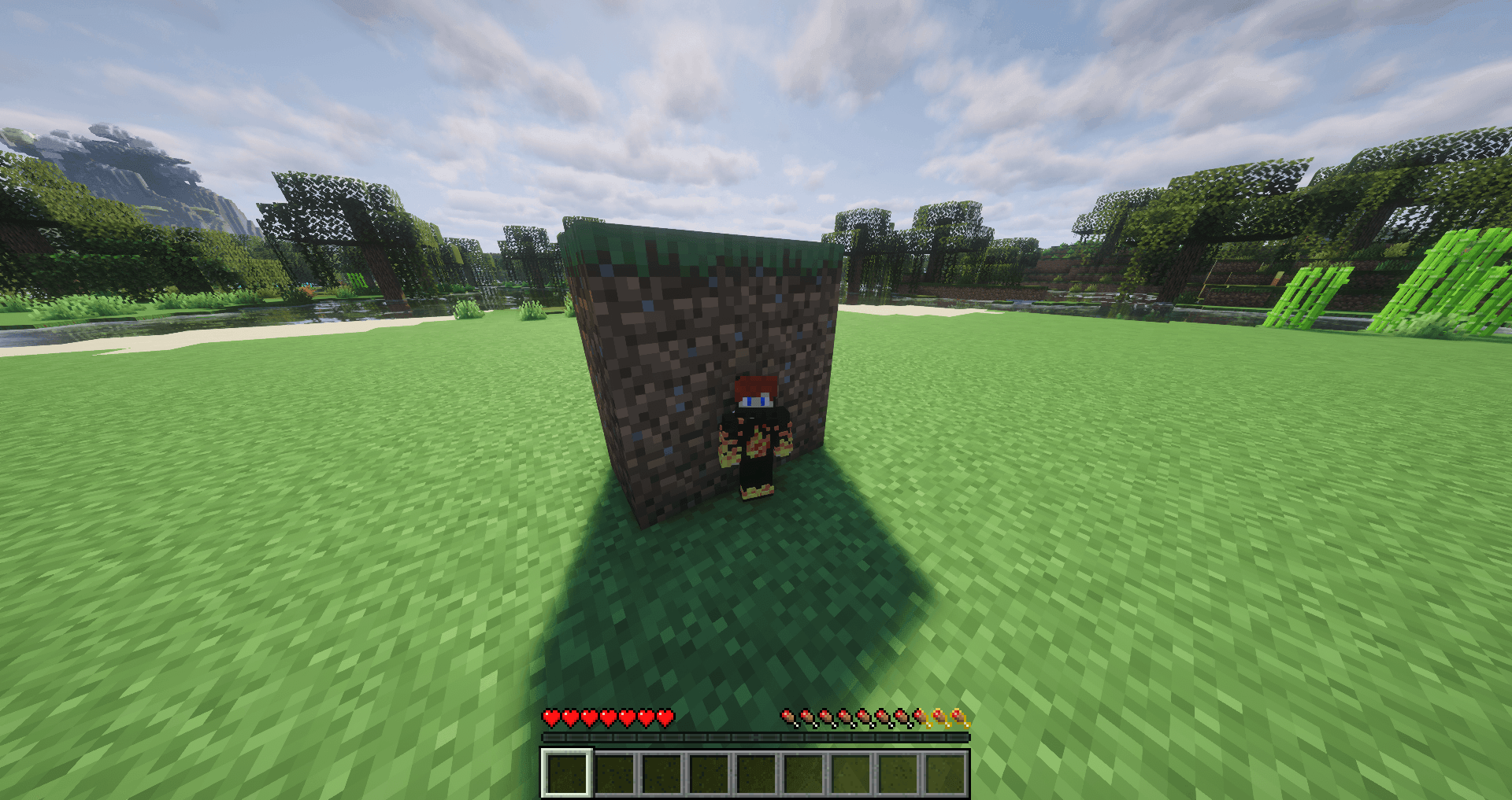 Thumbnail Leprechaun Origin, showing the player to be 1 block tall.