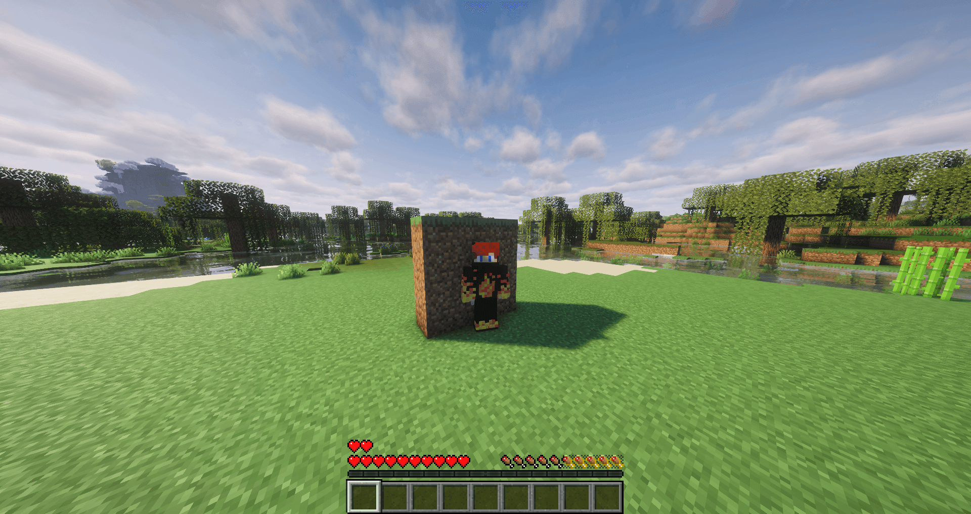 Thumbnail Elf Origin, showing the player is 2.2 blocks tall.
