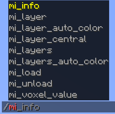 Commands