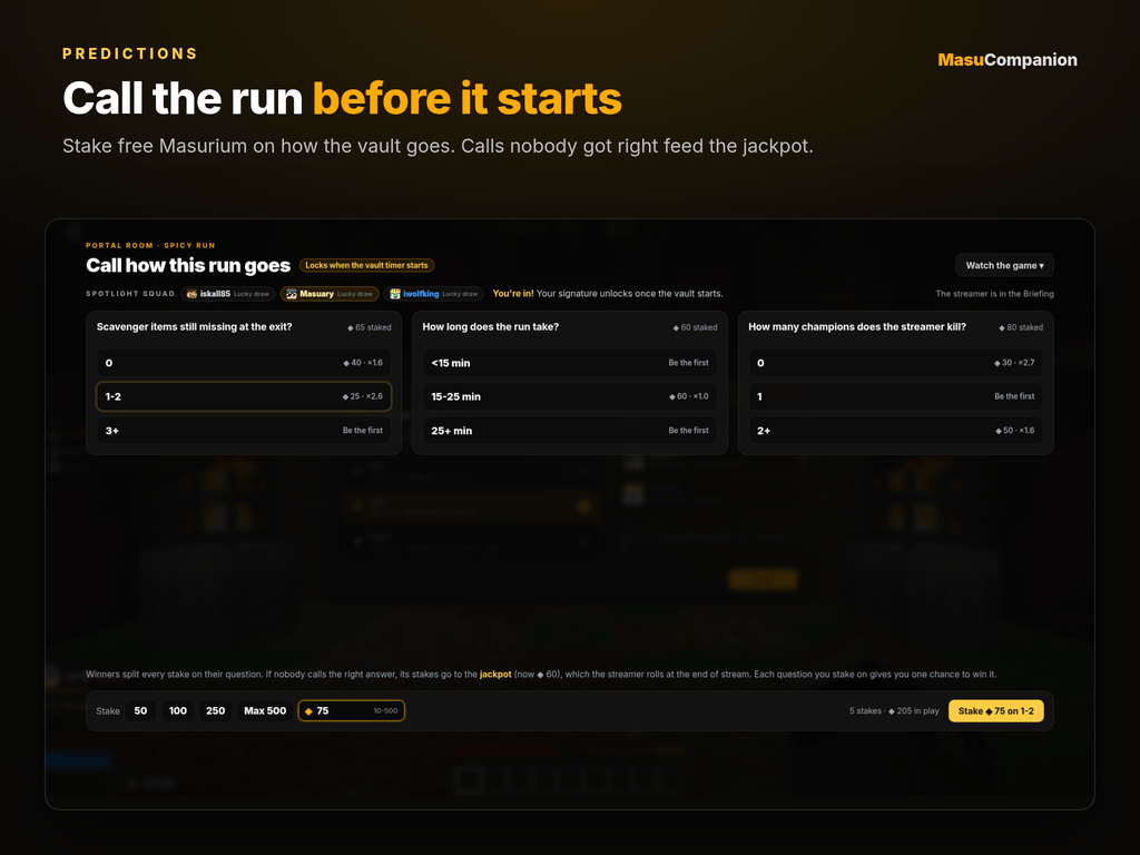 Thumbnail Viewers call the run before the vault timer starts.