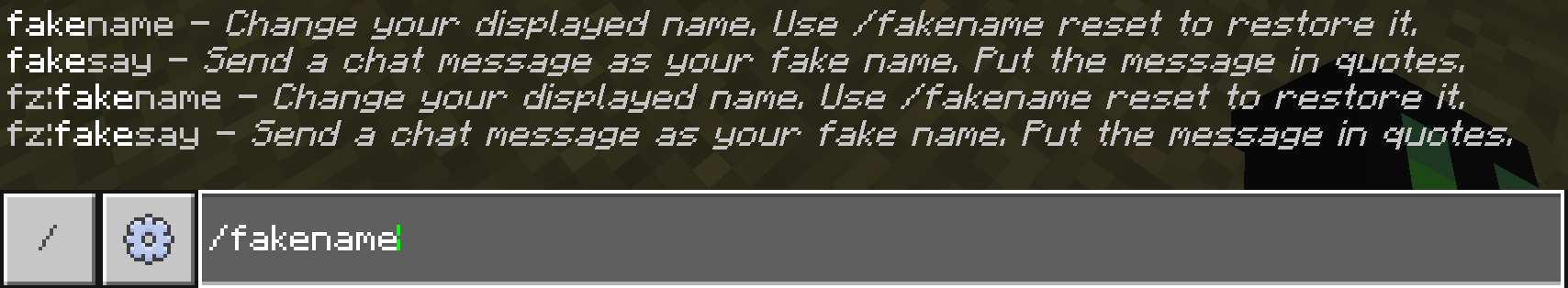 FakeNameCommand — screenshot 2